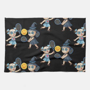 Paño De Cocina Halloween para jugador de tenis