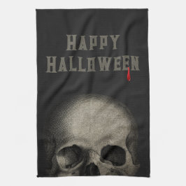 Paño De Cocina Halloween Party Spooky Skull