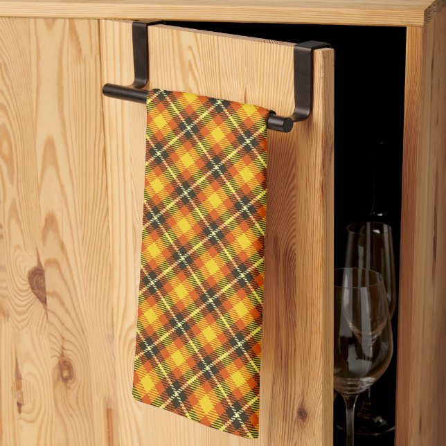 Paño De Cocina Halloween Plaid (Pliegue de tercios)