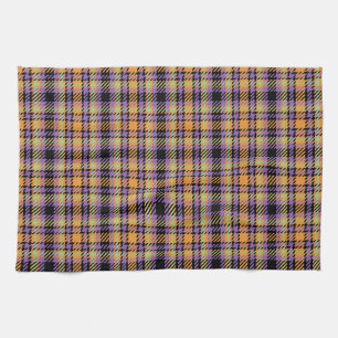 Paño De Cocina Halloween Plaid Tartan