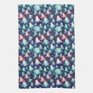 Paño De Cocina Halloween Scary Ghost y Goblins