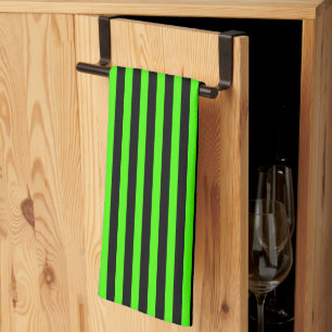 Paño De Cocina Halloween Slime Green and Black Strike