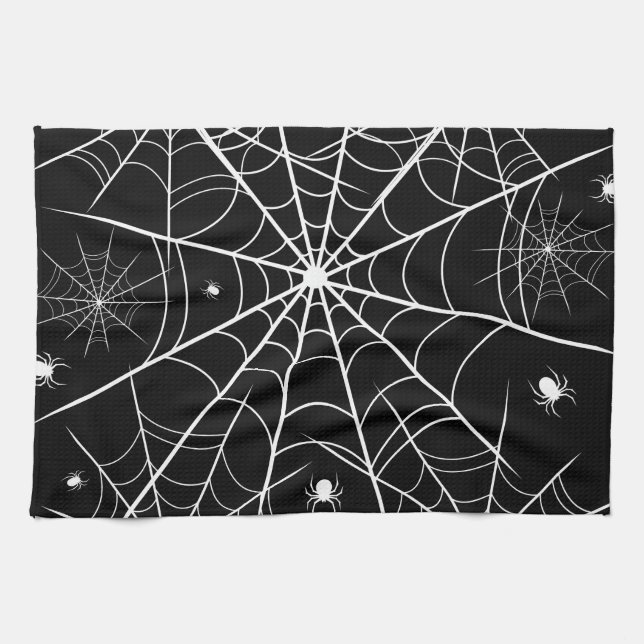 Paño De Cocina Halloween Spider Web (Horizontal)