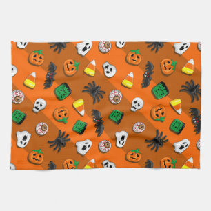 Paño De Cocina Halloween Spooky Candies Fiesta