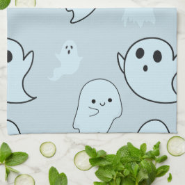 Paño De Cocina Halloween verde super lindo blanco