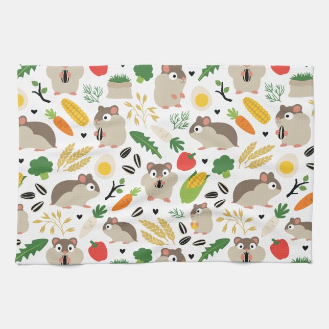 Paño De Cocina Hamsters Y Sus Tratamientos (Horizontal)