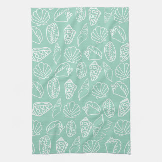 Paño De Cocina Hand-drawn Shell Patterned Kitchen Towel