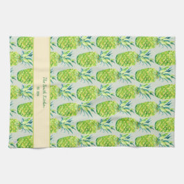 Paño De Cocina Hand-Painted PIneapple Personalized Watercolor