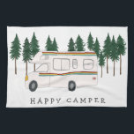 Paño De Cocina HAPPY CAMPER whimsical motorhome RVing Forest<br><div class="desc">¡FELICES CAMPESINOS! ¡Prefiero ser RVing! ¿Y tú? Echa un vistazo a esta toalla de camper dulce retro y revisa mi tienda para ver más artículos a juego como camisetas, imanes, llaveros, almohadas, pegatinas y más. Y por supuesto más RV, campervan, autohome y camping también. Personalizar esta taza con un nombre,...</div>