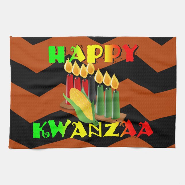 PAÑO DE COCINA HAPPY KWANZAA (Horizontal)