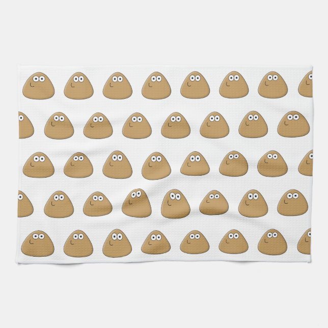 Paño De Cocina Happy Pou - Kitchen Towel (Horizontal)