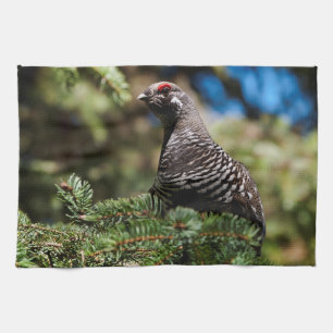 Paño De Cocina Happy Spruce Grouse