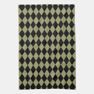 Paño De Cocina Harlequin Aguacate y Negro