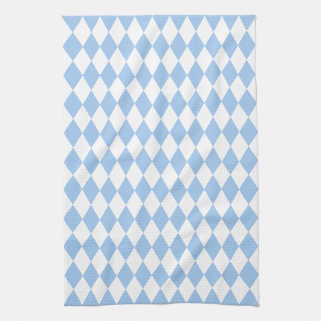 Paño De Cocina Harlequin azul bebé (Vertical)