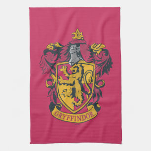 Paño De Cocina Harry Potter Escudo de Gryffindor Dorado y Rojo