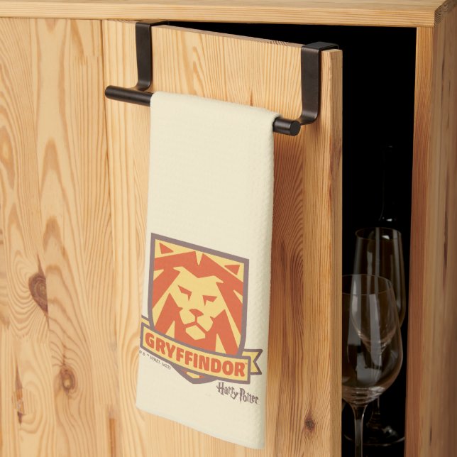 Paño De Cocina HARRY POTTER™ | Escudo estival Magic GRYFFINDOR™ (Pliegue de tercios)