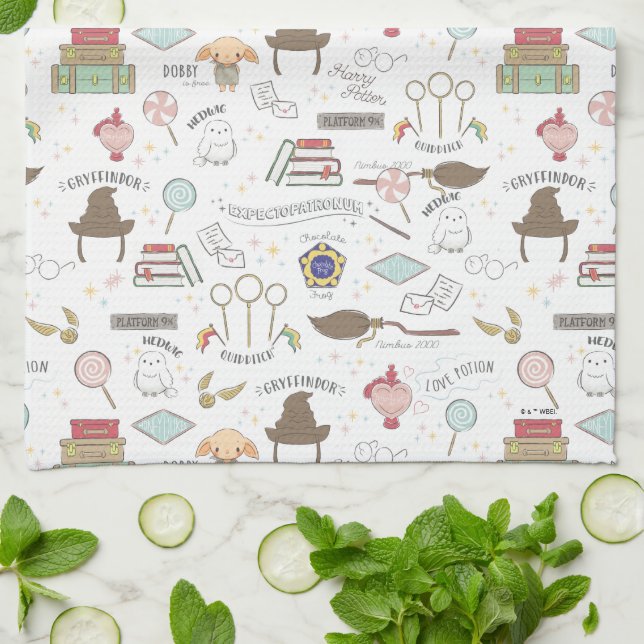 Paño De Cocina HARRY POTTER™ Patrón Mágico Pequeño (Doblado)