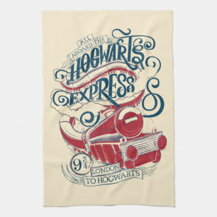 Paño De Cocina Harry Potter Tipografía rápida de Hogwarts
