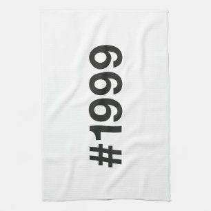 Paño De Cocina Hashtag 26 Aniversario de cumpleaños de 1999