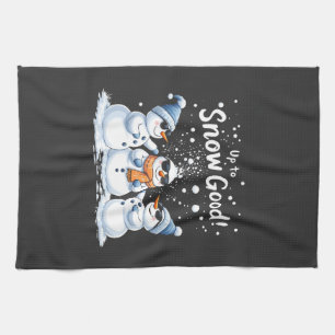 Paño De Cocina Hasta la nieve, buenos Navidades de Snowman