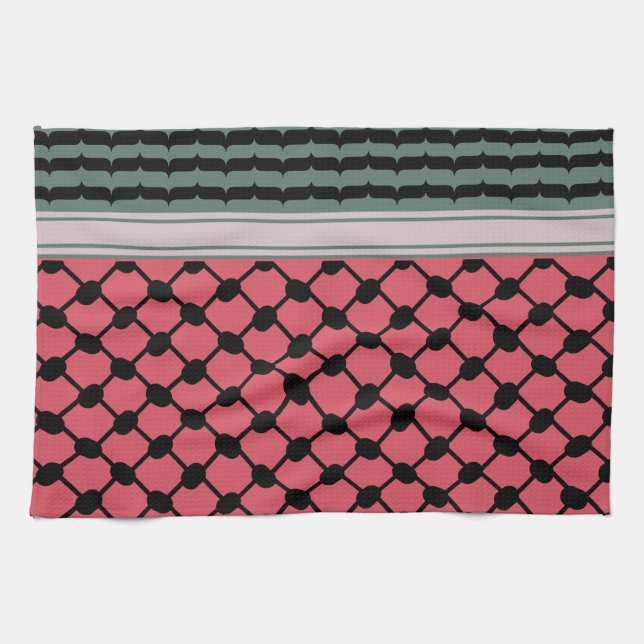 Paño De Cocina Hatta Keffiyeh Kufiya Folk (Horizontal)
