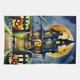 Paño De Cocina Haunted Hollow y Moon