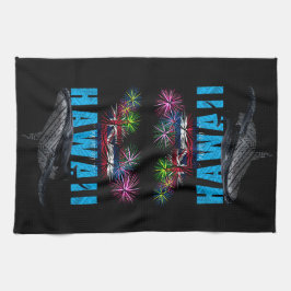 PAÑO DE COCINA HAWAII NYE POLYNESIAN TRIBAL HUMPBACK