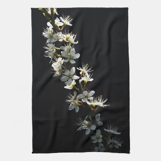 Paño De Cocina Hawthorn Flowers ktcnm (Vertical)