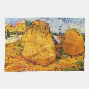Paño De Cocina Haystacks en Provenza por Vincent van Gogh