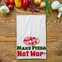 Paño De Cocina Haz pizza no guerra