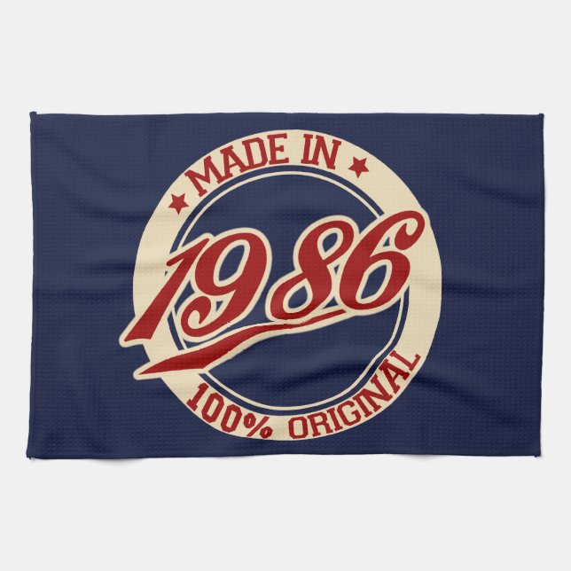 Paño De Cocina Hecho En 1986 (Horizontal)