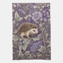 Paño De Cocina Hedgehog Purple William Morris Inspiró Floral