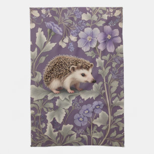 Paño De Cocina Hedgehog Purple William Morris Inspiró Floral