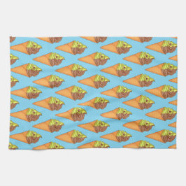 Paño De Cocina Helado Crema Suave Servir Matcha Té Verde Postre