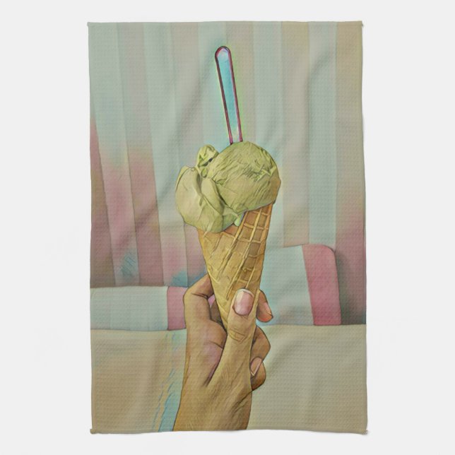 Paño De Cocina Helado de chocolate (Vertical)