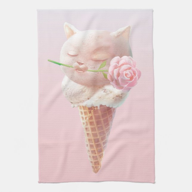 Paño De Cocina Helado Kitty - Rosy & Dreamy (Vertical)