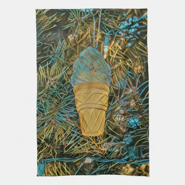 Paño De Cocina Helados rociados (Vertical)