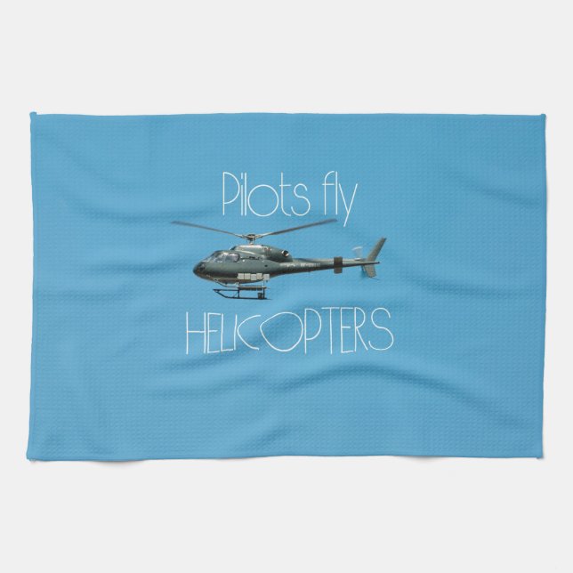 Paño De Cocina Helicópteros pilotos (Horizontal)