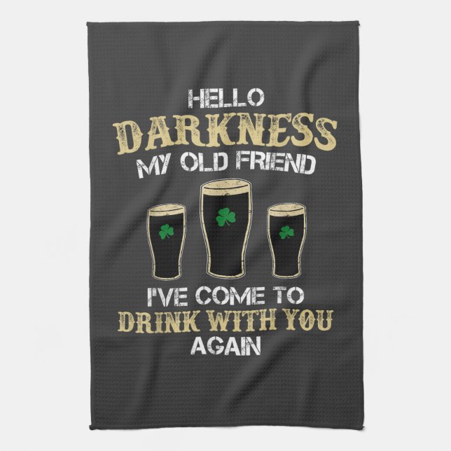 Paño De Cocina Hello Darkness My Old Friend (Vertical)