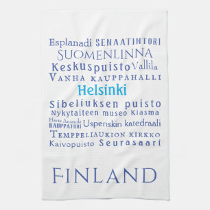 Paño De Cocina Helsinki Landmarks Kitchen Towel