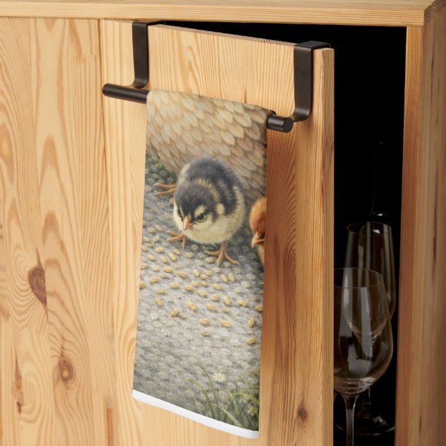 Paño De Cocina Hen and Chicks Farm Kitchen Towel (Pliegue de tercios)