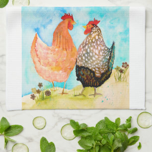 Paño De Cocina Hen Friends Kitchen Tea Towel