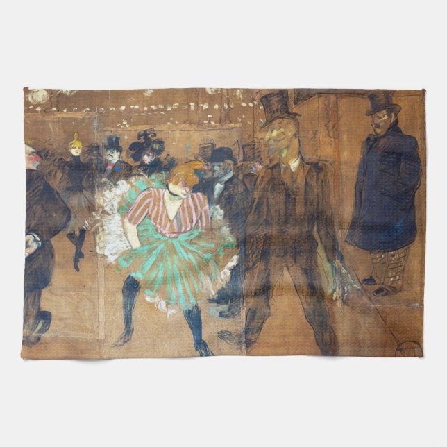 Paño De Cocina Henri de Toulouse-Lautrec - Danza en la Roque (Horizontal)