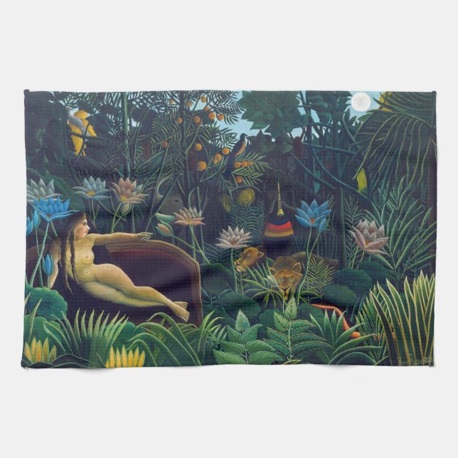 Paño De Cocina Henri Rousseau - El sueño / Le Reve (Horizontal)