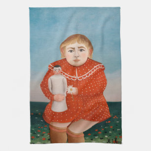 Paño De Cocina Henri Rousseau - Niño con muñeca