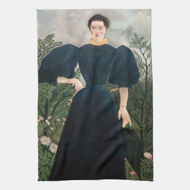 Paño De Cocina Henri Rousseau - Retrato de Madame M. (Vertical)