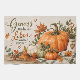 Paño De Cocina Herbst Geschirrtuch Genuss macht das Leben schöner