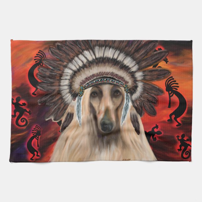 Paño De Cocina Herido afgano (Horizontal)