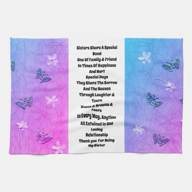 Paño De Cocina Hermana embellecida (Horizontal)