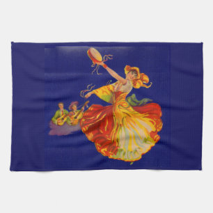 Paño De Cocina hermosa bailarina española